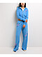Ninth Hall Leopard Cross Blue Crop Zip Hoodie - Thumbnail image 6 of 7