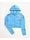 Ninth Hall Leopard Cross Blue Crop Zip Hoodie - Thumbnail image 7 of 7