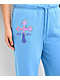 Ninth Hall Leopard Cross Blue Wide Leg Sweatpants - Thumbnail image 5 of 9