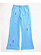 Ninth Hall Leopard Cross Blue Wide Leg Sweatpants - Thumbnail image 7 of 7