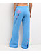 Ninth Hall Leopard Cross Blue Wide Leg Sweatpants - Thumbnail image 2 of 7