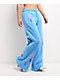 Ninth Hall Leopard Cross Blue Wide Leg Sweatpants - Thumbnail image 1 of 7