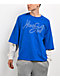 Ninth Hall Lightfall Blue & White 2fer Long Sleeve T-Shirt - Thumbnail image 1 of 6