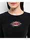 Ninth Hall Livie Black Wash Long Sleeve Crop T-Shirt - Thumbnail image 3 of 3