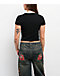 Ninth Hall Locked In Black Crop T-Shirt - Thumbnail image 2 of 3