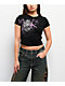 Ninth Hall Locked In Black Crop T-Shirt - Thumbnail image 1 of 3