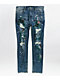 Ninth Hall Lure Drop Distressed Blue Wash Skinny Jeans - Thumbnail image 1 of 3