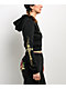 Ninth Hall MTT Black Crop Zip Hoodie - Thumbnail image 2 of 4