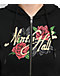 Ninth Hall MTT Black Crop Zip Hoodie - Thumbnail image 3 of 4