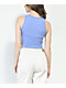 Ninth Hall Marbie Purple Cut Out Crop Tank Top
