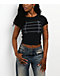 Ninth Hall Marching Band Black Crop T-Shirt - Thumbnail image 1 of 4