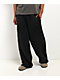 Ninth Hall Moto Seams Black Wash Baggy Sweatpants - Thumbnail image 1 of 6
