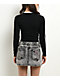 Ninth Hall Neela V Neck Black Crop Long Sleeve T-Shirt - Thumbnail image 2 of 3