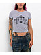 Ninth Hall Nightcrawler Grey Crop T-Shirt - Thumbnail image 1 of 2