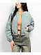 Ninth Hall Nyla Lead Nylon Bomber Jacket - Thumbnail image 1 of 6