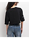 Ninth Hall Olivia Black Boxy Crop T-Shirt - Thumbnail image 2 of 5