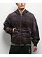 Ninth Hall One Hundred Claws Brown Wash Distressed Crop Hoodie - Thumbnail image 1 of 7