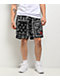 Ninth Hall Paisley Black Rayon Shorts - Thumbnail image 1 of 7