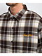 Ninth Hall Public Plaid Beige & Black Short Sleeve Button Up Shirt - Thumbnail image 3 of 5