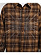 Ninth Hall Rhinestone Brown Long Sleeve Flannel Shirt - Thumbnail image 3 of 5