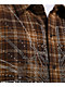 Ninth Hall Rhinestone Brown Long Sleeve Flannel Shirt - Thumbnail image 4 of 5