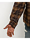 Ninth Hall Rhinestone Brown Long Sleeve Flannel Shirt - Thumbnail image 5 of 5