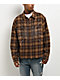 Ninth Hall Rhinestone Brown Long Sleeve Flannel Shirt - Thumbnail image 1 of 5