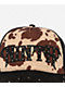 Ninth Hall Rodeo Studded Black & Brown Cow Print Pony Hair Trucker Hat - Thumbnail image 3 of 4