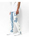 Ninth Hall Rogue Blotter Blue Wash Flare Denim Jeans - Thumbnail image 7 of 7