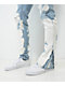 Ninth Hall Rogue Blotter Blue Wash Flare Denim Jeans - Thumbnail image 6 of 7