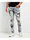 Ninth Hall Rogue Printed Light Aged Skinny Jeans - Thumbnail image 1 of 8