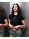 Ninth Hall Shawnie Cross Cutout Black Fitted Crop T-Shirt - Thumbnail image 4 of 8