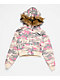 Ninth Hall Shayla Pink Camo Crop Zip Jacket - Thumbnail image 4 of 9