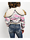 Ninth Hall Shayla Pink Camo Crop Zip Jacket - Thumbnail image 8 of 9