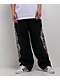 Ninth Hall Side Embroidered Black Oversized Sweatpants - Thumbnail image 2 of 5