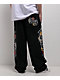 Ninth Hall Side Embroidered Black Oversized Sweatpants - Thumbnail image 1 of 5