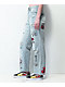 Ninth Hall Sire Printed Light Blue Denim Dad Jeans - Thumbnail image 8 of 8