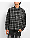 Ninth Hall Solitaire Rhinestone Black & Grey Flannel Shirt - Thumbnail image 5 of 6