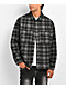 Ninth Hall Solitaire Rhinestone Black & Grey Flannel Shirt - Thumbnail image 1 of 6