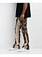 Ninth Hall Stacked Flare Beige Camo Cargo Pants - Thumbnail image 5 of 6