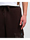 Ninth Hall Stash Brown Baggy Cargo Sweatpants - Thumbnail image 3 of 8