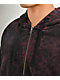 Ninth Hall Static Maroon Wash Zip Hoodie - Thumbnail image 3 of 5