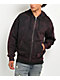 Ninth Hall Static Maroon Wash Zip Hoodie - Thumbnail image 1 of 5