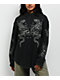 Ninth Hall Stencil Black Thermal Long Sleeve Button Up Shirt - Thumbnail image 1 of 4