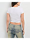 Ninth Hall Tiger Heart White Crop T-Shirt - Thumbnail image 2 of 5