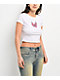 Ninth Hall Tiger Heart White Crop T-Shirt - Thumbnail image 1 of 5