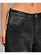 Ninth Hall Trina Rhinestone Black Wash Wide Leg Jeans - Thumbnail image 3 of 6