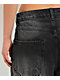 Ninth Hall Trina Rhinestone Black Wash Wide Leg Jeans - Thumbnail image 4 of 6