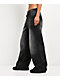 Ninth Hall Trina Rhinestone Black Wash Wide Leg Jeans - Thumbnail image 6 of 6