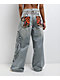 Ninth Hall Tringa Growl Wide Leg Blue Wash Jeans - Thumbnail image 1 of 7